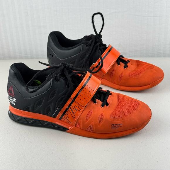 Reebok CrossFit Lifter 2.0 Orange/Black Athletic Gym Shoes Men’s Size 9 EUR 42 main image 7